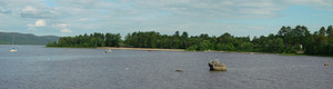 <b>Panorama of the waterfront and Lamure Beach care of Mike Thompson.</b>